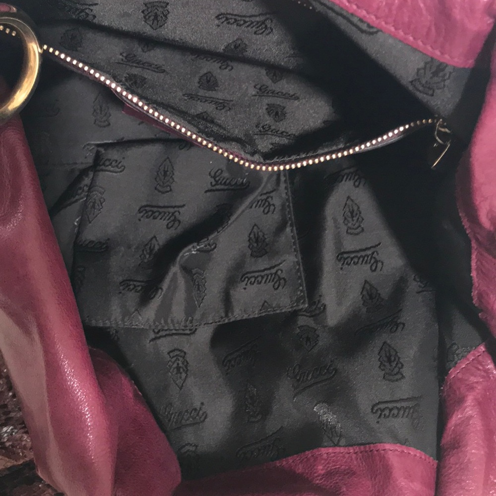 Vintage Authentic % Gucci Purple Python Hysteria … - image 6